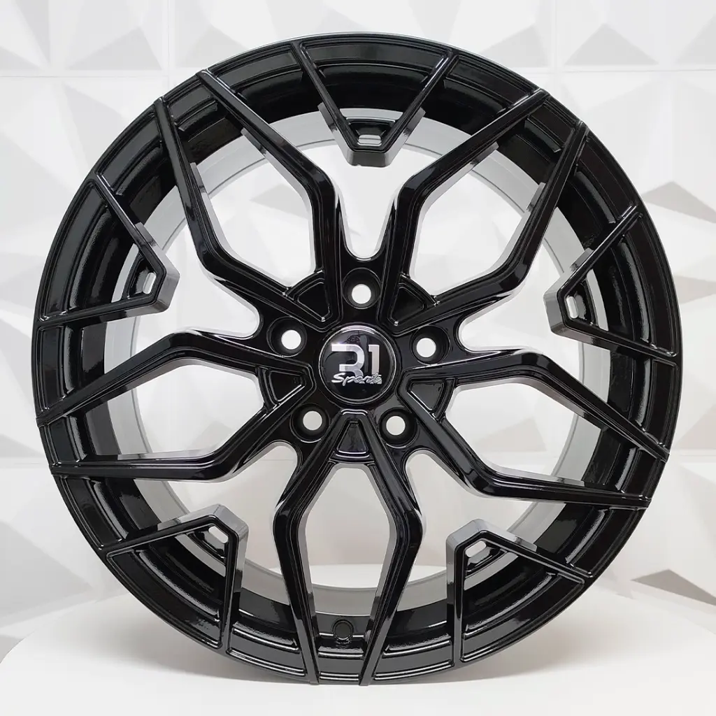 RIN 17X7.5 5-114.3 R1 SPORT 1047 GLOSS BLACK ET35 CB73.1 