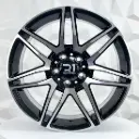 RIN 18X8 5-112 R1 SPORT 8361 BLACK MACHINE FACE ET45 CB66.6