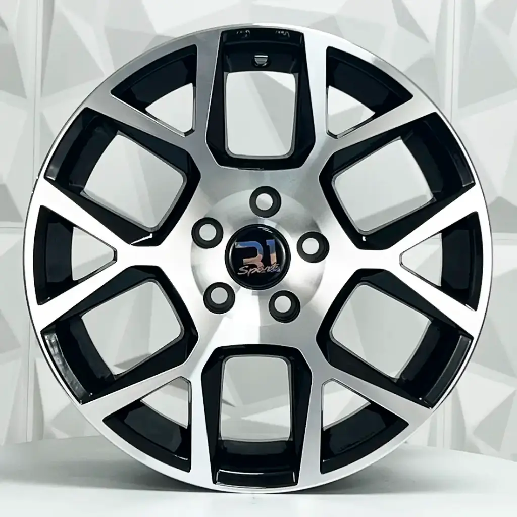 RIN 15X6.5 5-100 R1 SPORT 557 BLACK MACHINE FACE ET35 CB73.1