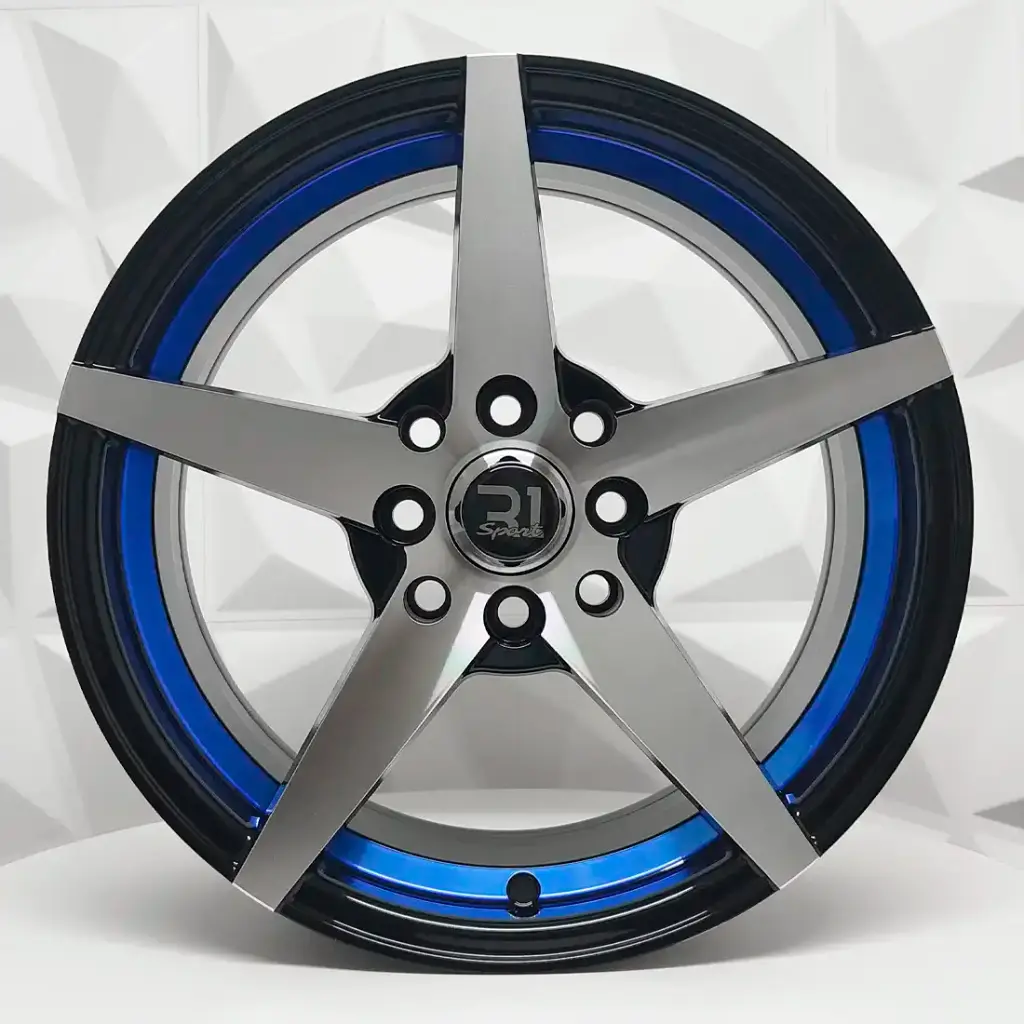 RIN 15X7 4-100/114.3 R1 SPORT DX427/5029 BLACK MF BLUE LINE ET35 CB73.1