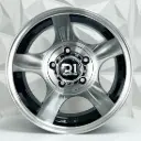 RIN 15X10 6-139.7 R1 SPORT 693 BLACK MACHINE FACE ET-45 CB110.1