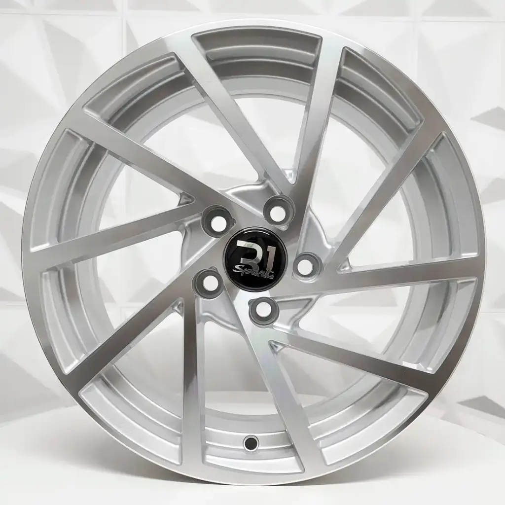 RIN 15X6.5 4-100 R1 SPORT DX345 SILVER MACHINE FACE ET30 CB73.1