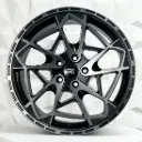 RIN 20X8.5 5-112 R1 SPORT LP119 BMF CLEAR MATE BLACK COATING ET38 CB72.6
